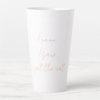 Latte Tasse à café avec citation de chat