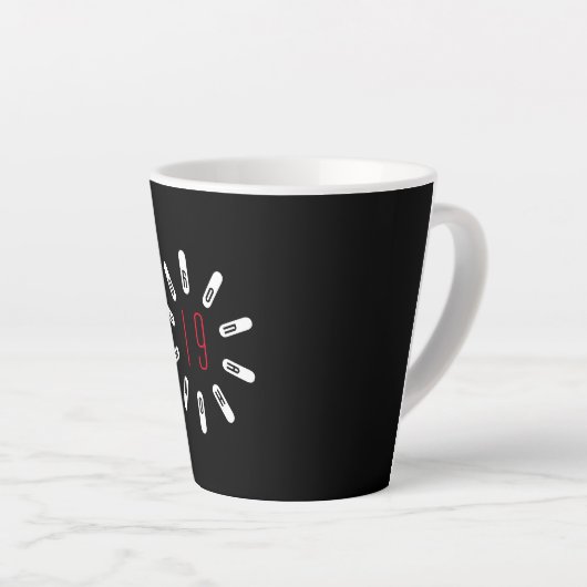 Latte Tasse à café CANULAR CORONA 19 (Angle droit)