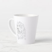 Latte Tasse à café dessin de chien Cockapoo (Angle gauche)