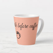 Latte Tasse à café drôle ☕ (Angle droit)