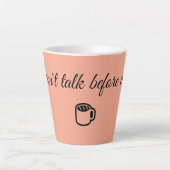 Latte Tasse à café drôle ☕ (Devant)
