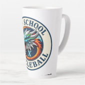 Latte Tasse à café Équipe Dragon X Pickleball (Angle droit)