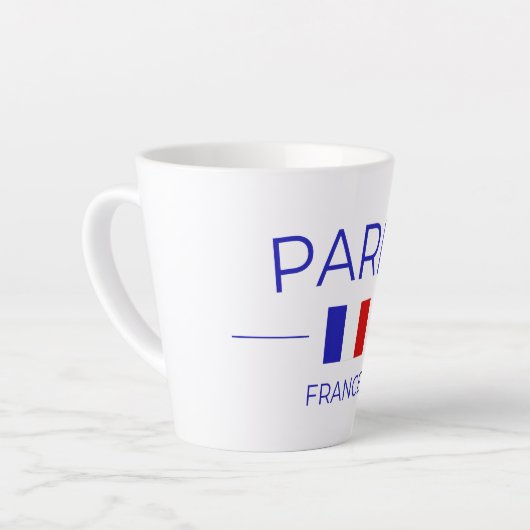 Latte Tasse à café Paris (Angle gauche)