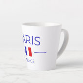 Latte Tasse à café Paris (Angle droit)