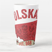 Latte Tasse à café Polska Est. 966 (Devant)