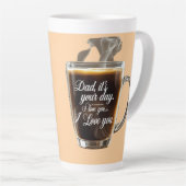 Latte Tasse à café pour papa (Angle droit)