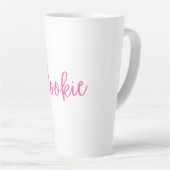 Latte Tasse à café rose "Pookie" mignonne (Angle droit)