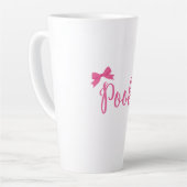 Latte Tasse à café rose "Pookie" mignonne (Angle gauche)