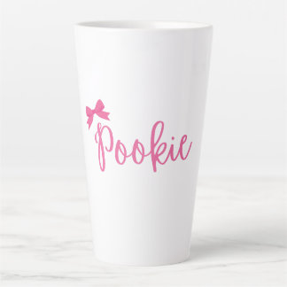 Latte Tasse à café rose "Pookie" mignonne
