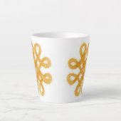 Latte Tasse à latté NŒUD CELTIQUE DORÉ (Devant)