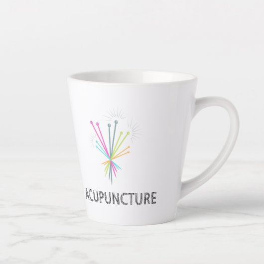 Latte Tasse Acupuncture, cadeau acupuncteur  (Droite)