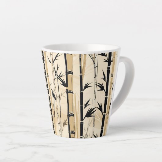 Latte Tasse Art Déco Bamboo 35cl (Angle droit)