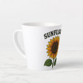 Latte Tasse avec peinture de tournesol (Angle gauche)
