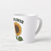 Latte Tasse avec peinture de tournesol (Angle droit)