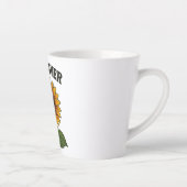 Latte Tasse avec peinture de tournesol (Droite)