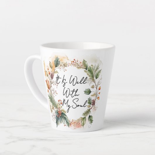 Latte Tasse Bien Avec Mon Âme (Angle gauche)
