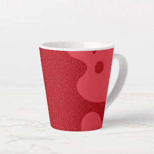 Latte Tasse Blob Rouge Tomate Personnalisable – Design M
