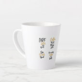 Latte Tasse Café d'abord (Angle gauche)