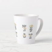 Latte Tasse Café d'abord (Angle droit)