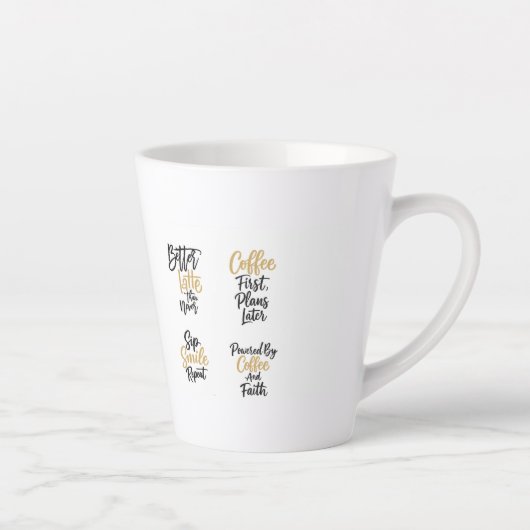 Latte Tasse Café d'abord (Droite)