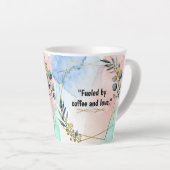 Latte tasse café et amour (Angle droit)