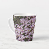 Latte Tasse - Champ de fleurs roses (Angle gauche)