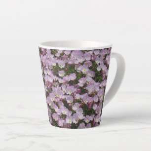 Latte Tasse - Champ de fleurs roses