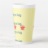 Latte Tasse Chug A Lug Jaune   (Devant)