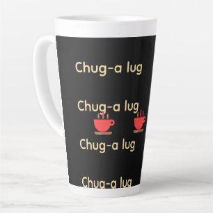 Latte Tasse Chug A Lug noir 