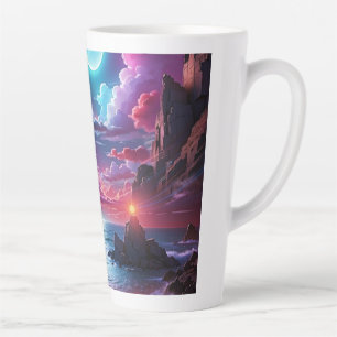 Latte Tasse Coucher de soleil océanique fantastique - Ta