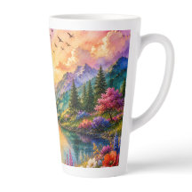 Tasse couleur Sérénité du lac de montagne