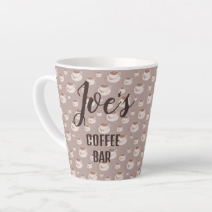 Latte Tasse de bar à café personnalisée