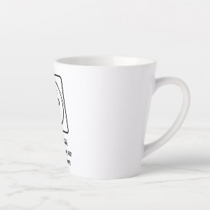 Latte Tasse de cadeau promotionnel simple pour entrepris
