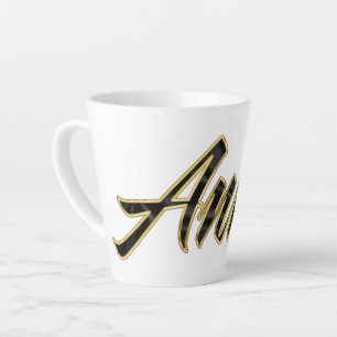 Latte Tasse de café Annie Black Lettering