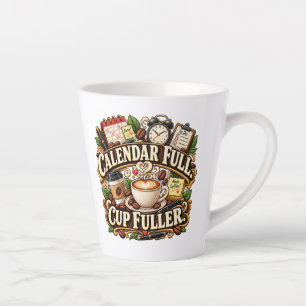 Latte Tasse de café de bureau calendrier complet plus pl