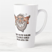 Latte Tasse de café drôle (Droite)