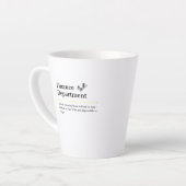 Latte Tasse de café du service financier (Angle gauche)