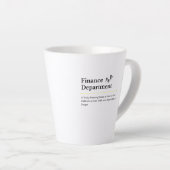 Latte Tasse de café du service financier (Angle droit)