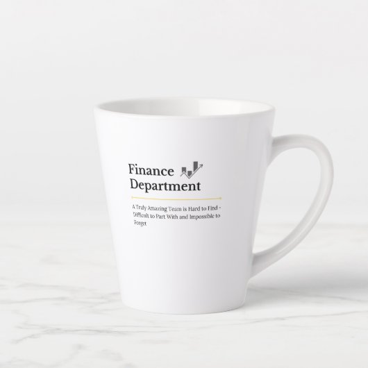 Latte Tasse de café du service financier (Droite)