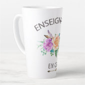 Latte Tasse de café enseignante en (Angle gauche)