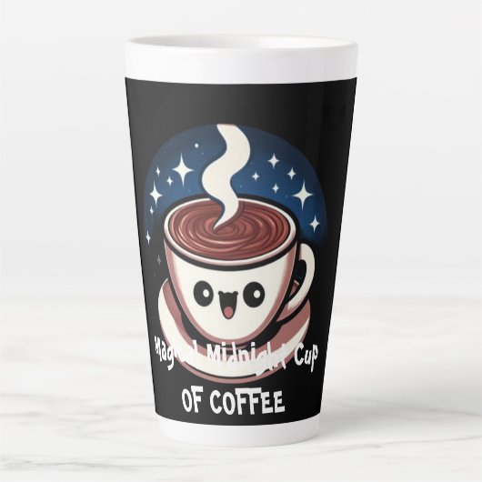 Latte Tasse de café magique de minuit  (Devant)
