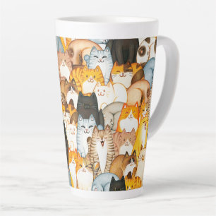Latte Tasse de café pour amateur de chats