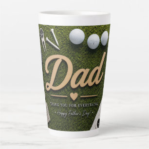 Latte Tasse de café pour la fête des pères Golf Papa