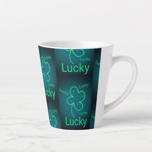 Latte Tasse de café R U Feeling Lucky (Droite)