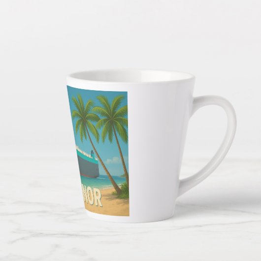 Latte Tasse de café "Salutations de l'ARC Honor" (Droite)