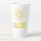 Latte Tasse de conception numérique Espoir et Force Pers (Devant)