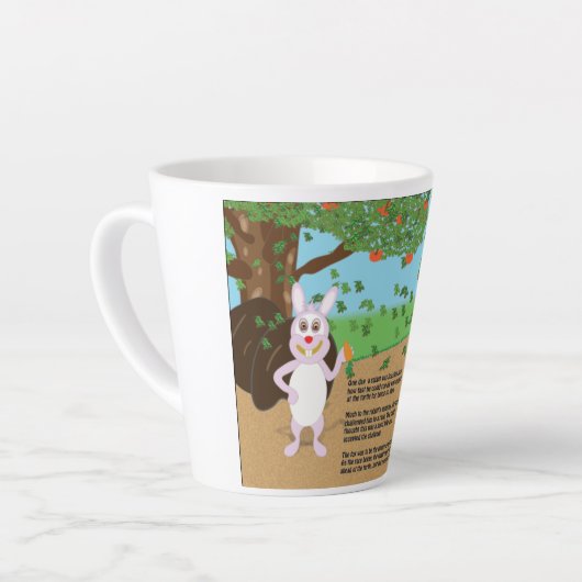Latte tasse de course de lapin tortue (Angle gauche)