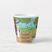 Latte tasse de course de lapin tortue (Devant)