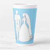 Latte Tasse de douche de mariée (Devant)