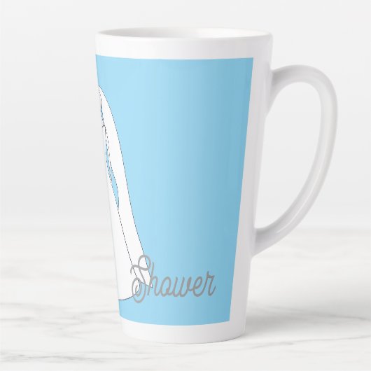Latte Tasse de douche de mariée (Droite)